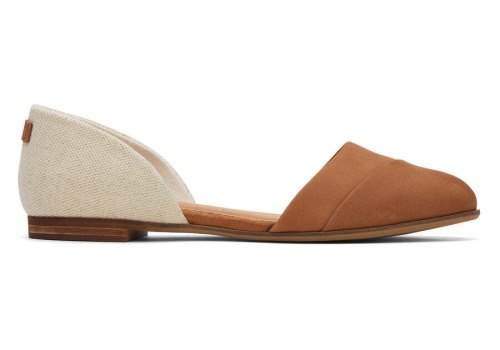 Toms Jutti D'Orsay Lapos Női Balerina Cipő Barna Bézs Magyarország | HU798-295