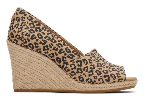 Toms Michelle Éktalpú Heel Női Magassarkú Bézs Leopárd Magyarország | HU313-296