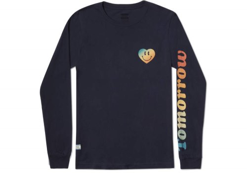 Toms TOMORROW Logo Long Sleeve Női Póló Sötétkék Magyarország | HU478-524